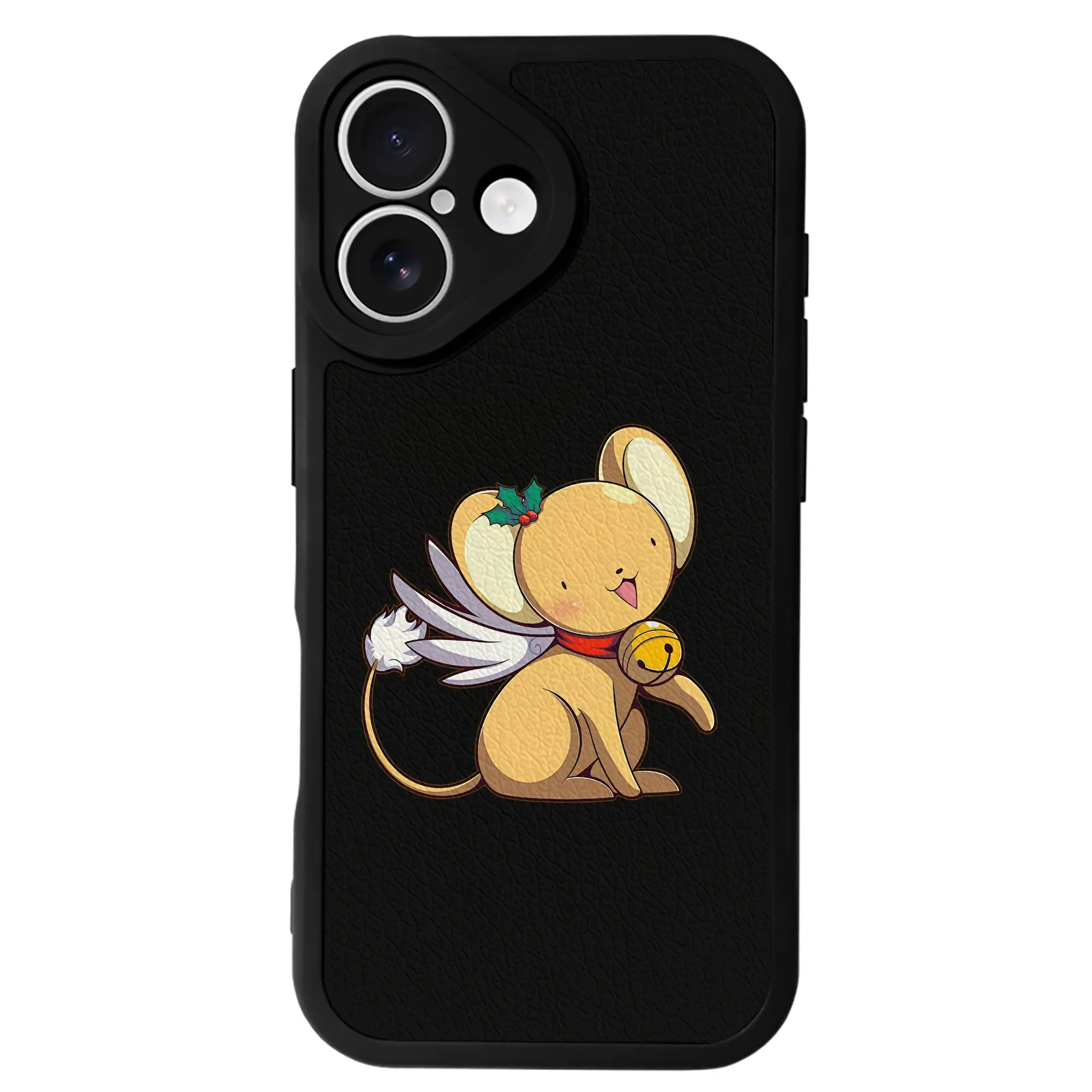 カードキャプターさくら グッズ,ケルベロス - IPhone 16シリーズ対応 ・ シリコンスマホケース ・ レザー調 ・ 高精度フィット ・ 耐衝撃 ・ ワイヤレス充電対応 ・ 精密カット